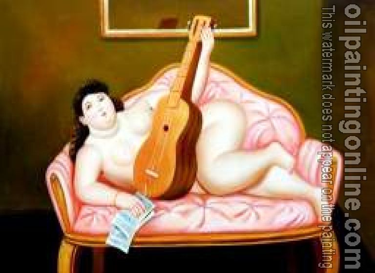 Botero, Fernando - Abstract oil painting.